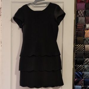 Club Monaco Elegant Black Tiered Dress
